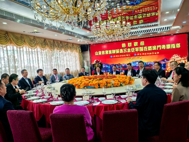 山东省港澳办主任张连三一行与世界经济发展报举行交流座谈 议定建立健全日常协同工作机制 充分发挥澳门媒体机构整合要素资源的平台作用 为促进国内外两个市场两种资源两项循环融合发展作贡献